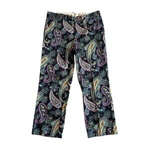 Loudmouth Golf Mens 36x30 L Paisley Print Golf Pants Black Multicolor